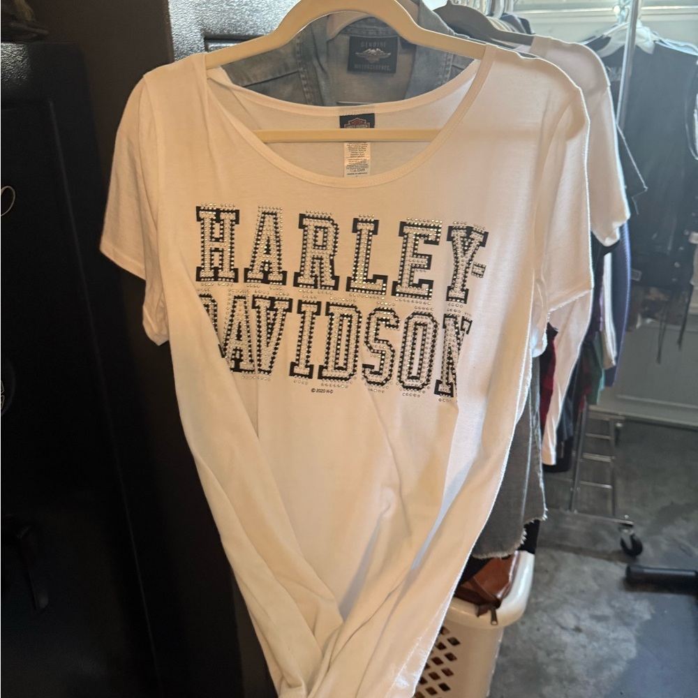 Harley-Davidson White Graphic Tee